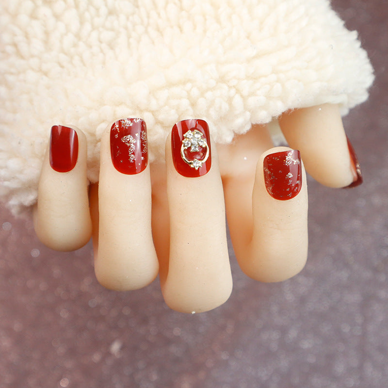 Elegant Decorative Press-On Nails