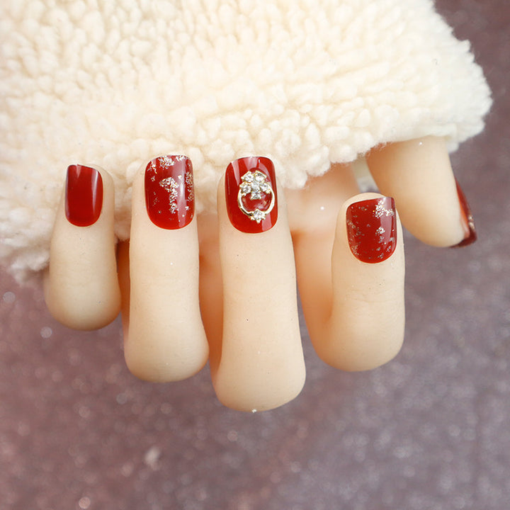 Elegant Decorative Press-On Nails