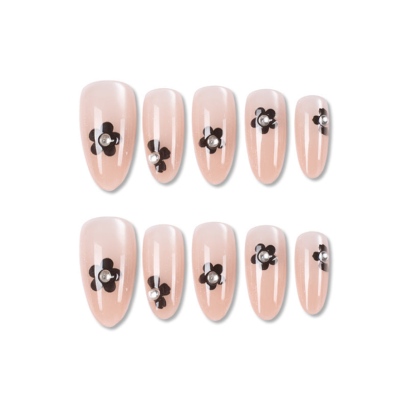 Floral Accent Press-On Nail Set Kalsten