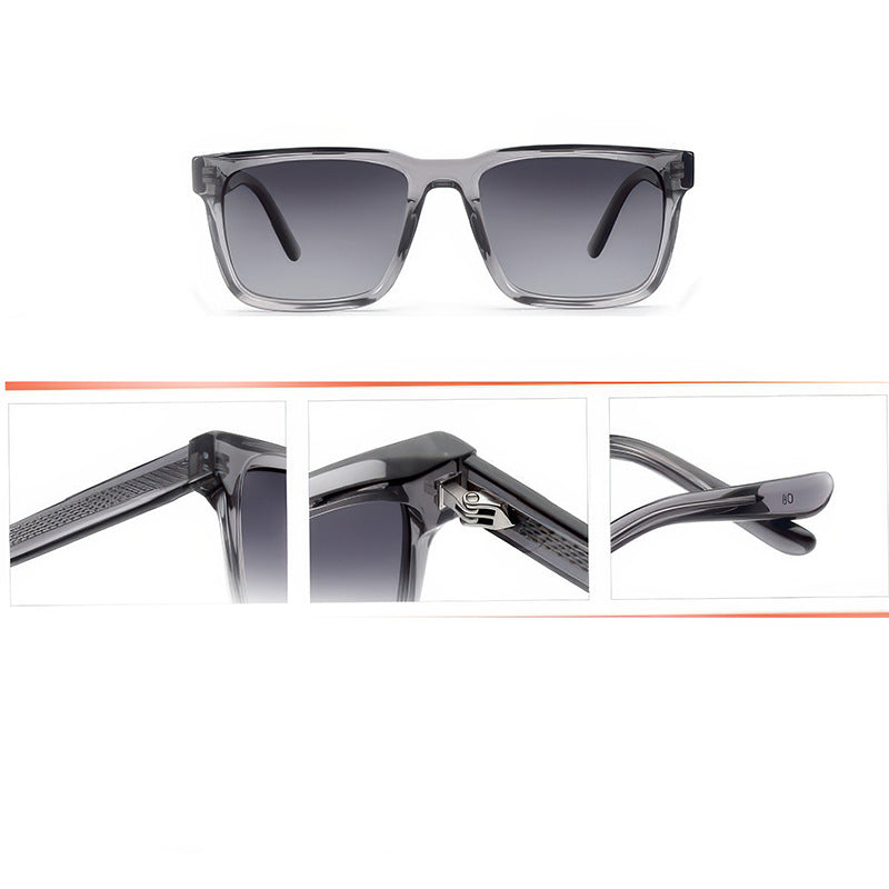 Women's fashionable sunglasses with clear plastic frame and multifunctional lenses Kalsten