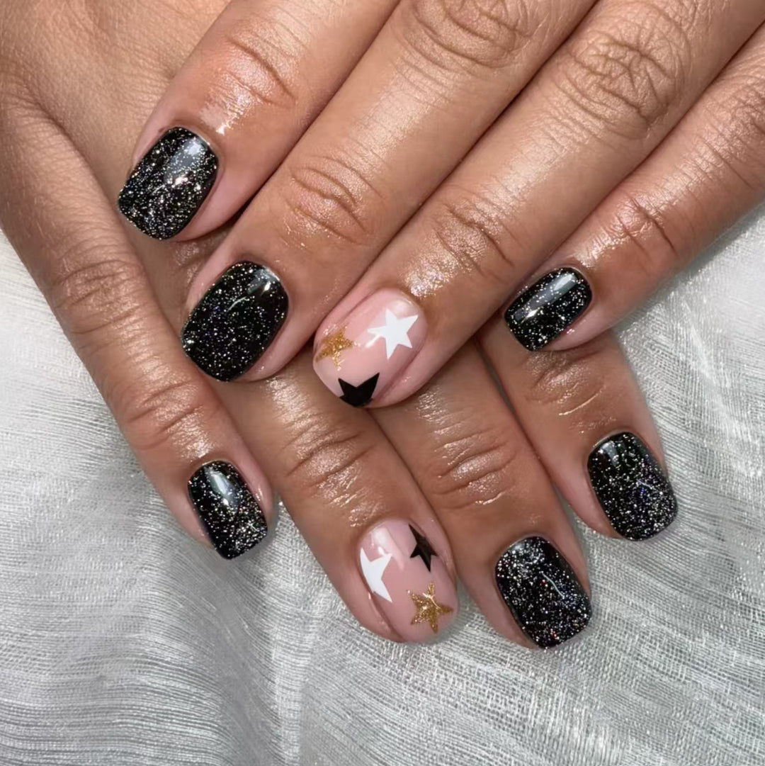 Sparkling Star-Themed Nail Art Kit