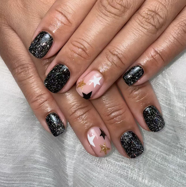 Sparkling Star-Themed Nail Art Kit