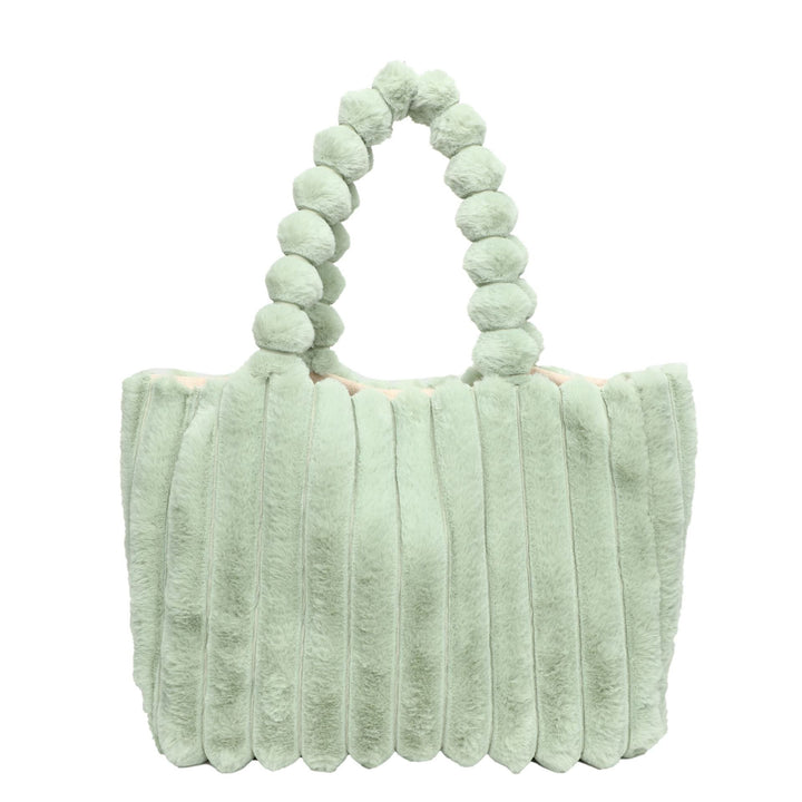 Plush Textured Tote Bag