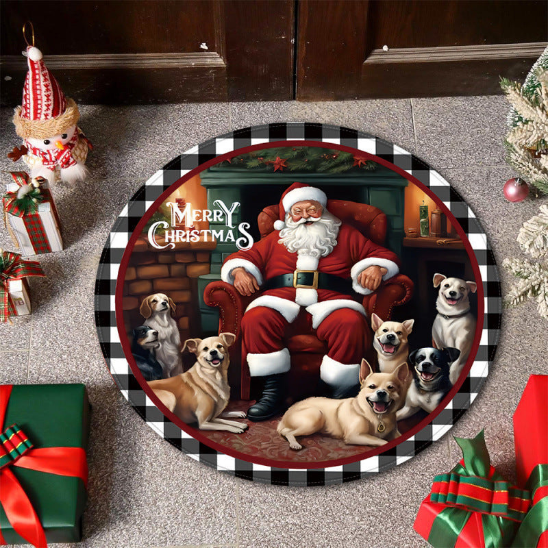 Christmas-Themed Decorative Area Mat