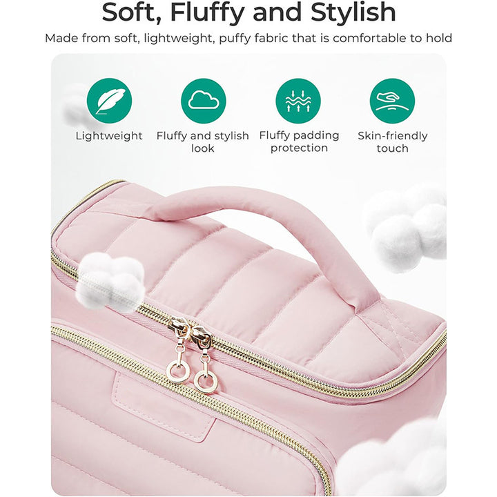 Cosmetic organizer bag with separate compartments and cosmetic compartment Kalsten