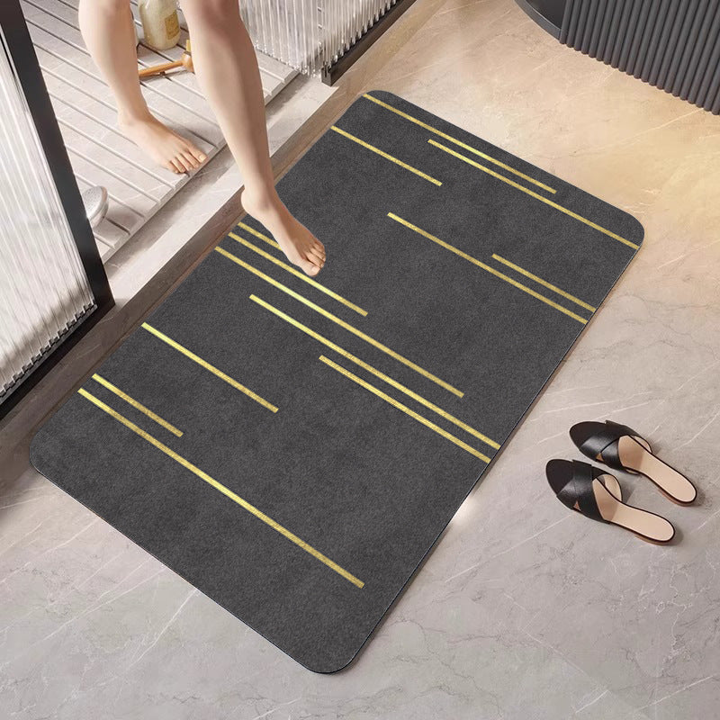 Geometric Patterned Bathroom Mat Kalsten