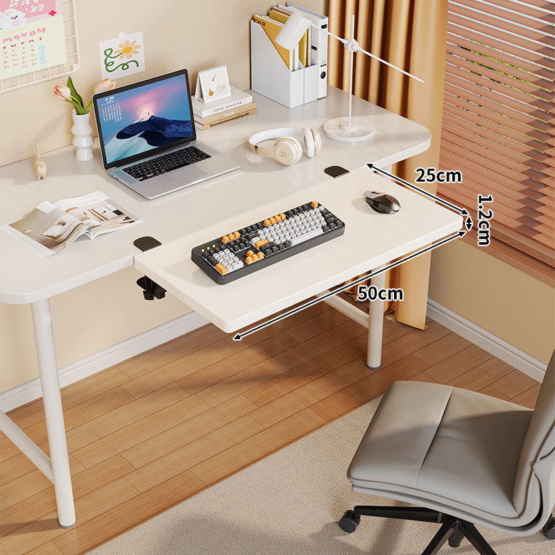 Long Under-Desk Pull-Out Sliding Keyboard and Work Surface Shelf