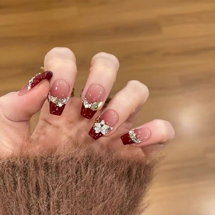 Decorative Character-Themed Press-On Nails with 3D Elements Kalsten
