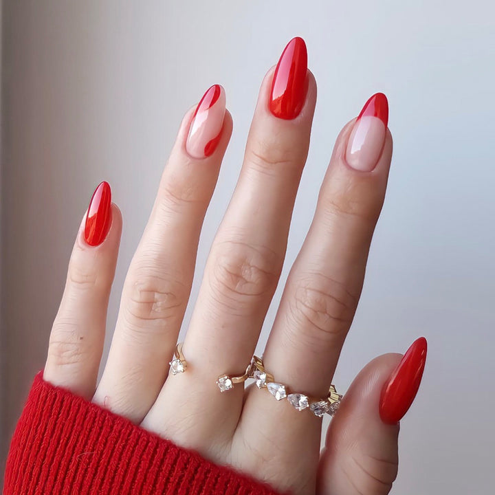 Elegant Stiletto Press-On Nail Set with Unique Design Kalsten