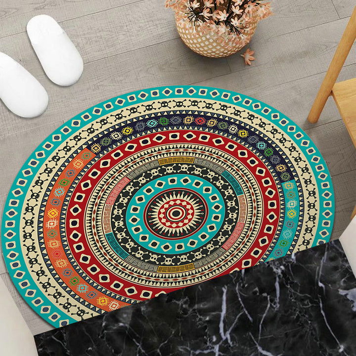 Round Geometric Area Mat Kalsten