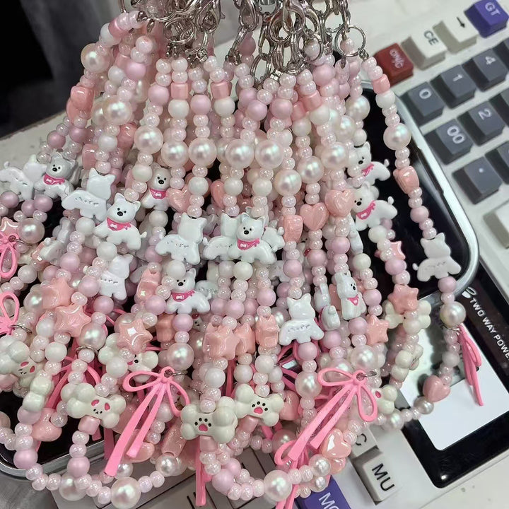 Playful Dog-Themed Beaded Necklace Kalsten