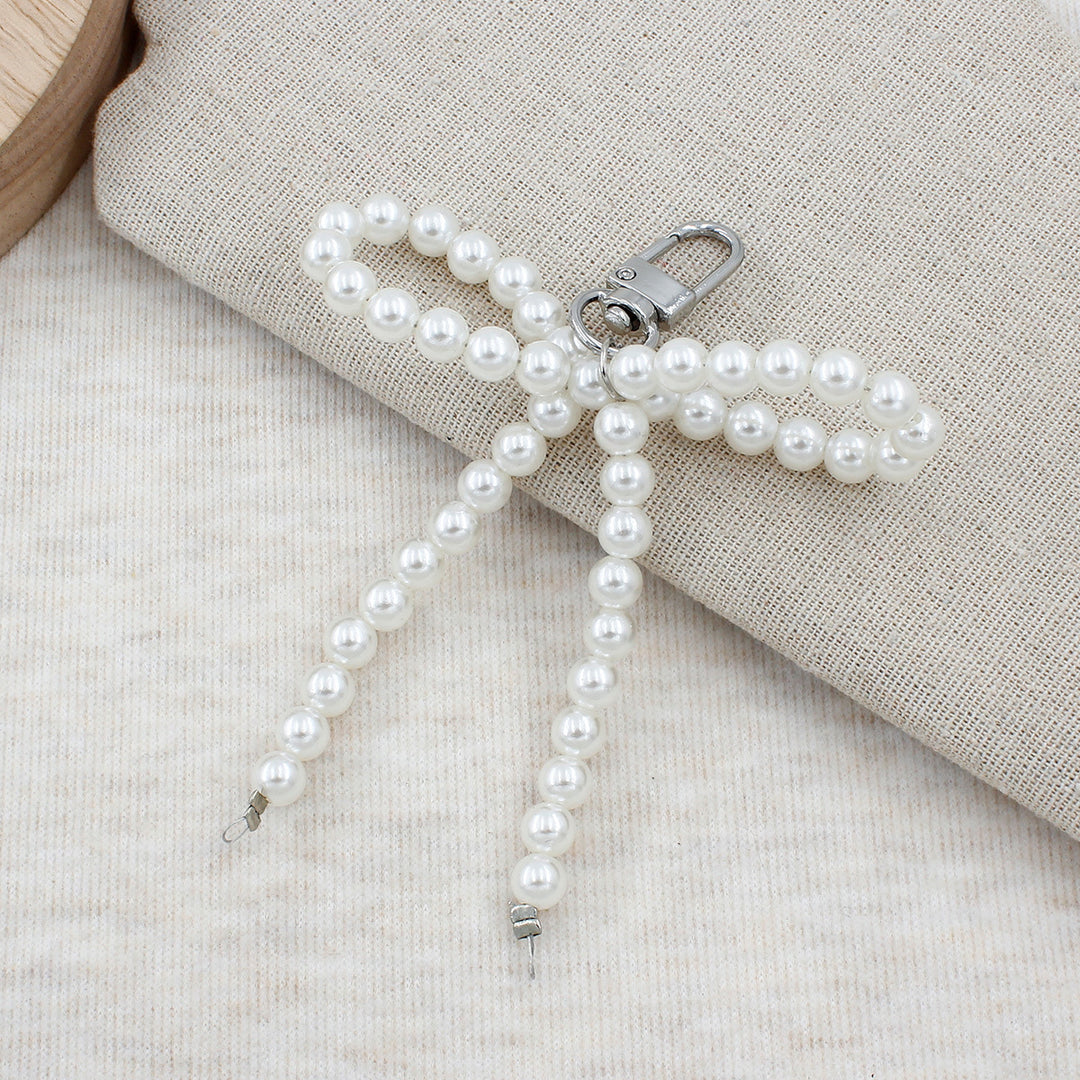 Elegant Pearl Bow Keychain Kalsten