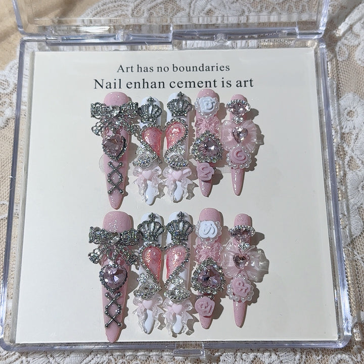 Ornate 3D Press-On Nail Art Set
