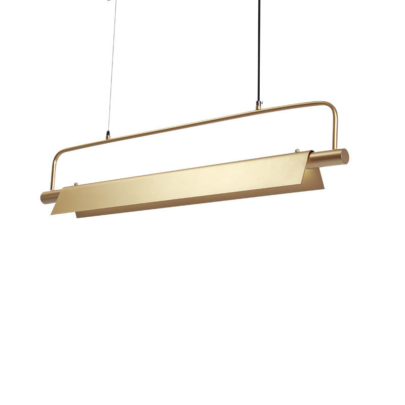 Modern Minimalist Linear Hanging Light Fixture