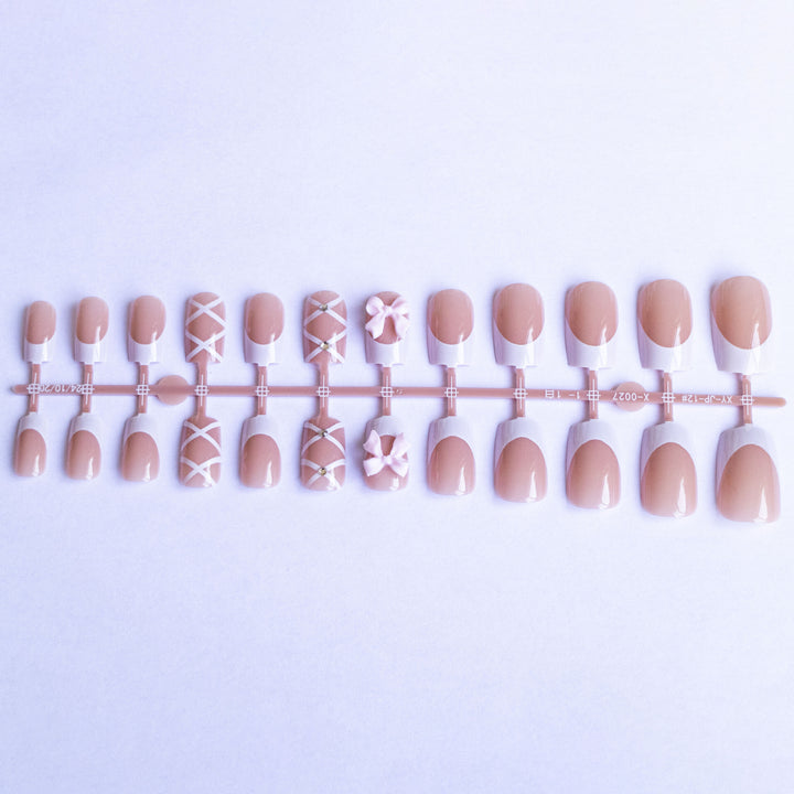 Decorative French Tip Nail Art
