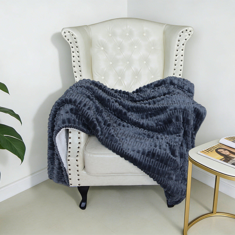 Women Cozy Structured Fleece Blanket Kalsten