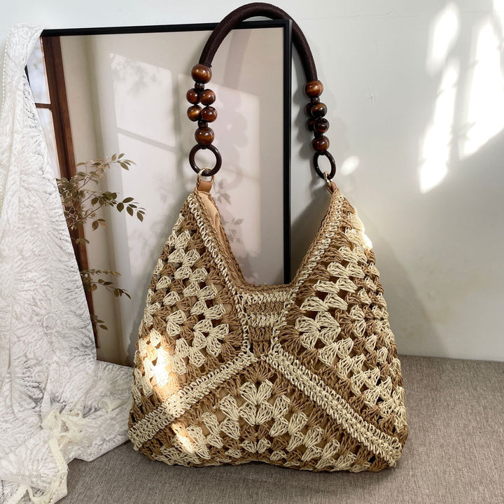 Hand-knotted Tote Bag in Boho Style Kalsten