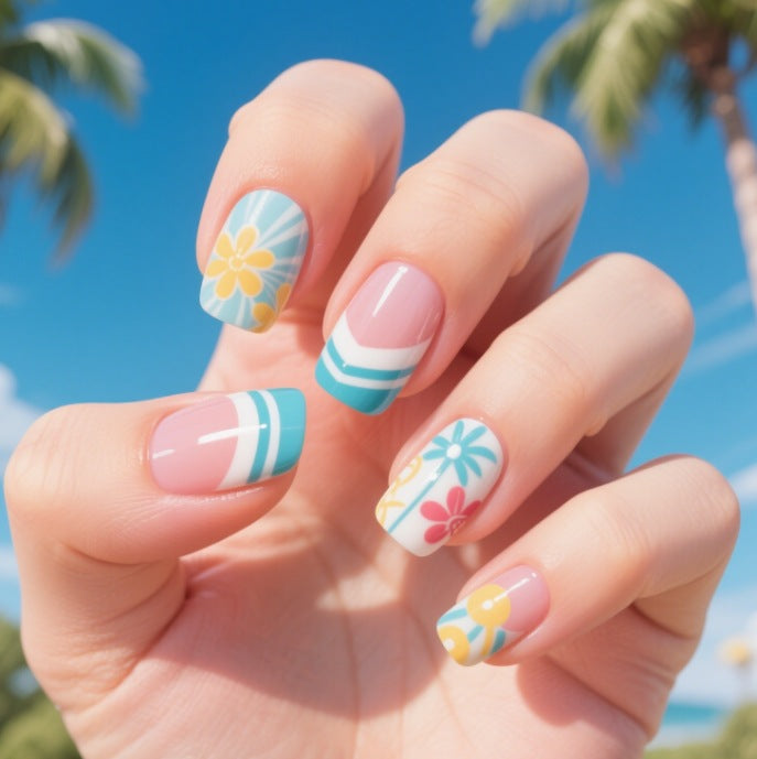 Floral Gradient Nail Art Kit Kalsten
