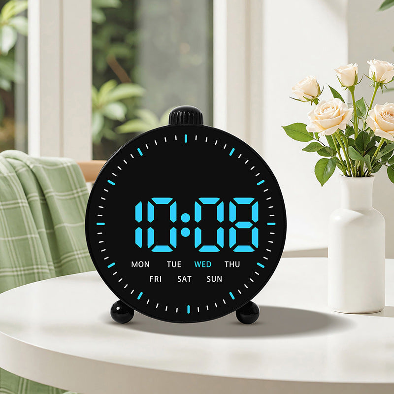Digital desk clock with LED display and date Kalsten