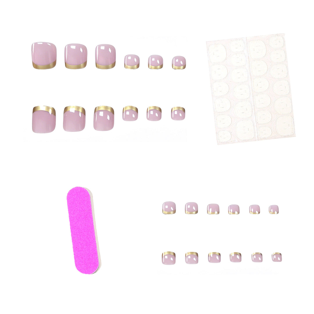 Elegant Gold-Accent Pedicure Kalsten