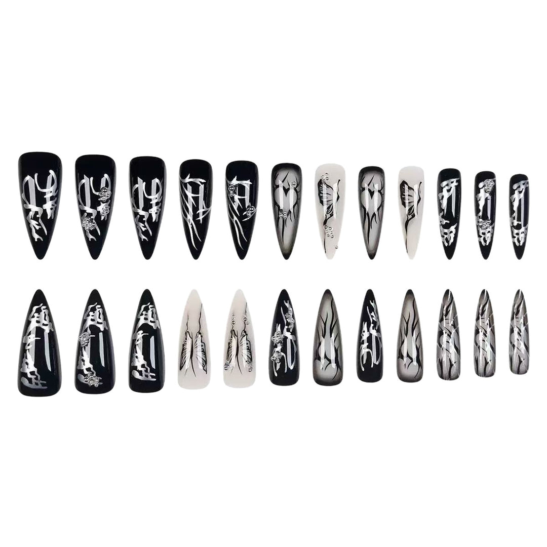 Artistic Stiletto Nail Art