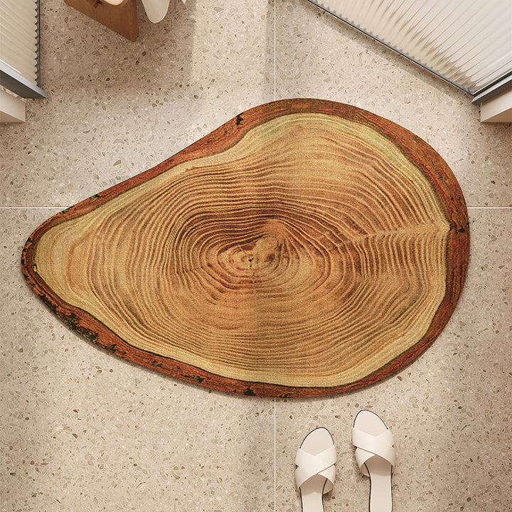 Absorbent Quick-Dry Bamboo-Style Cloud-Shaped Bath Mat