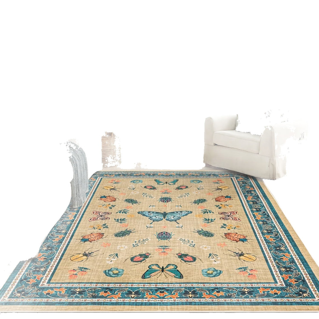 Decorative Floral Pattern Area Rug Kalsten