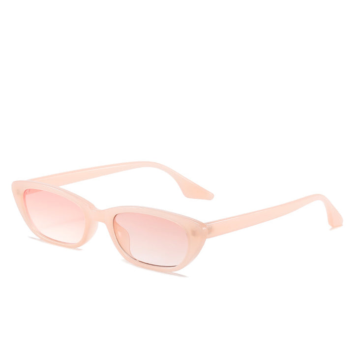 Women's modern sunglasses in trendy cat-eye style with transparent frame Kalsten