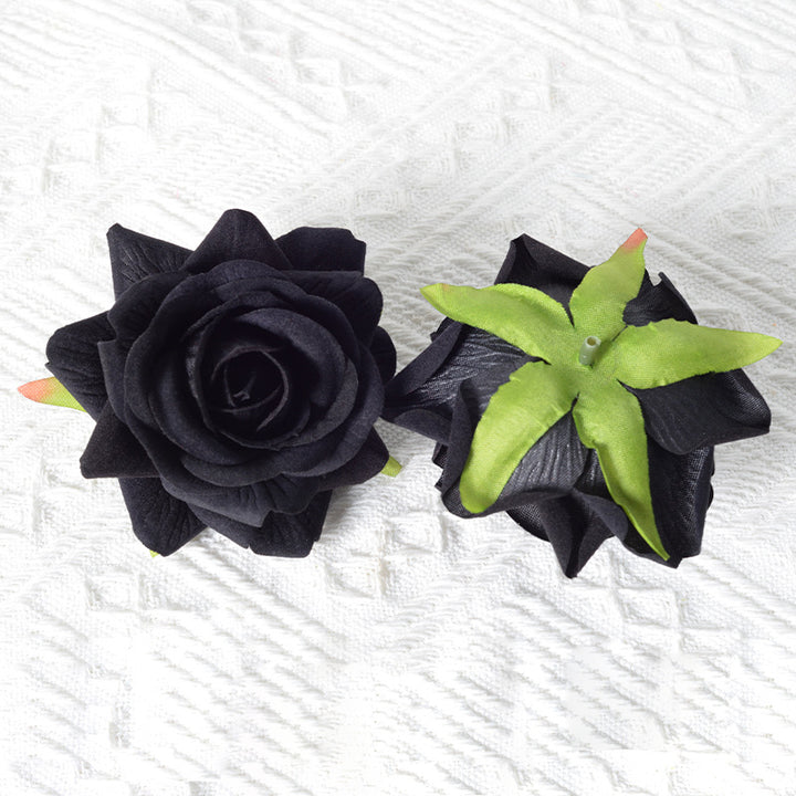 Elegant Fabric Rose Hair Clip