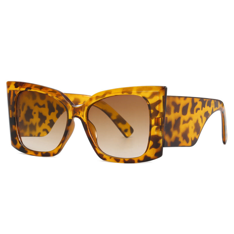Women fashionable oversized sunglasses with geometric frame Kalsten
