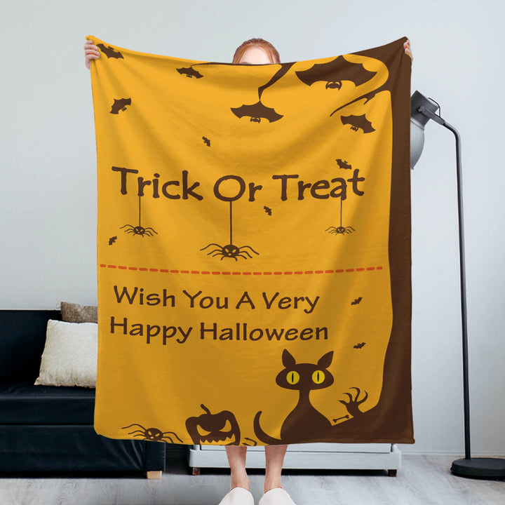 Halloween Themed Fleece Blanket Kalsten