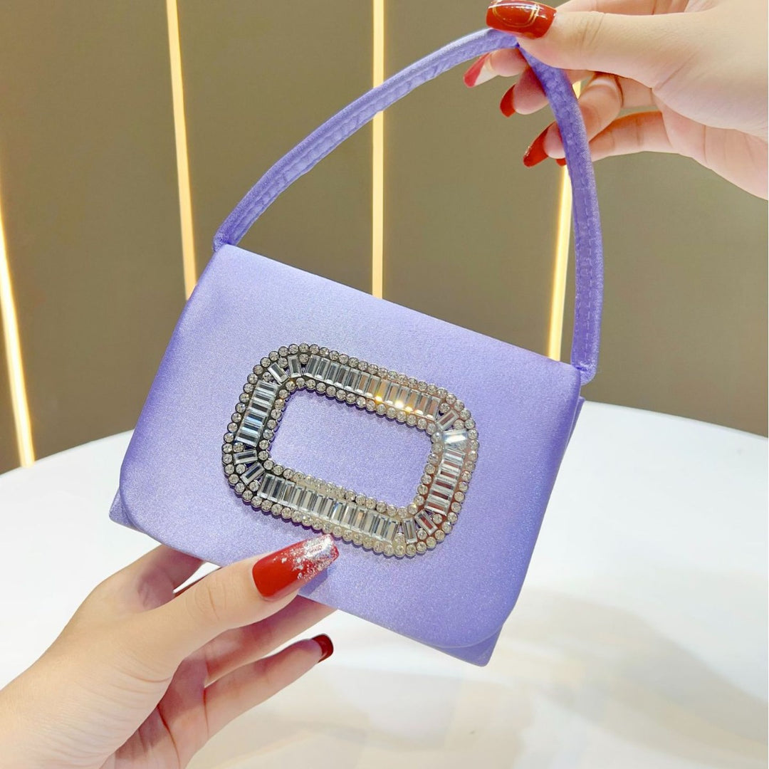 Vintage-Inspired Satin Evening Purse