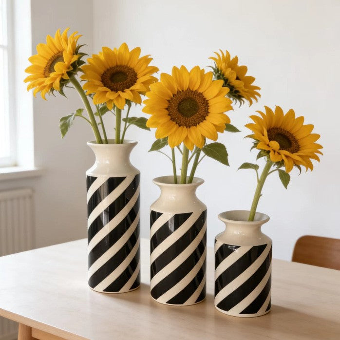 Decorative Feather Print Vase Kalsten