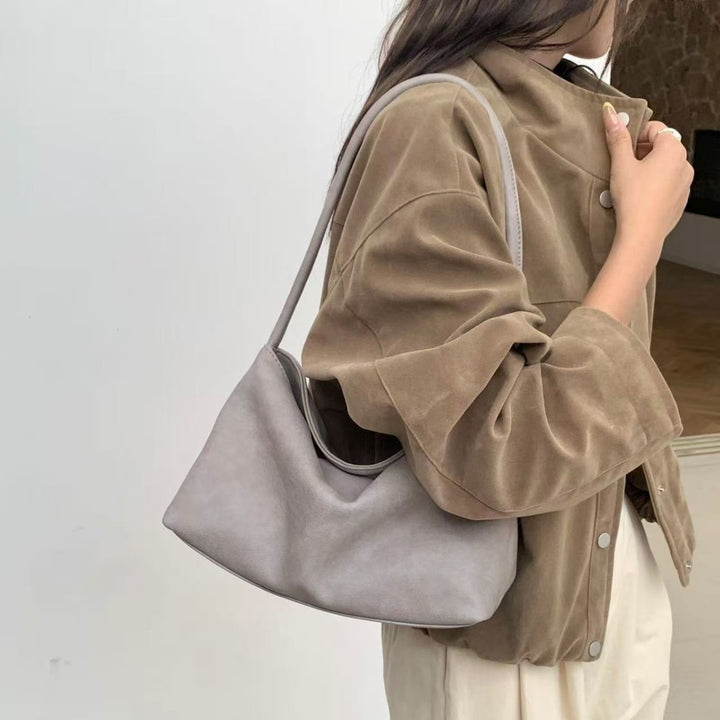 Minimalist Leather Hobo Bag