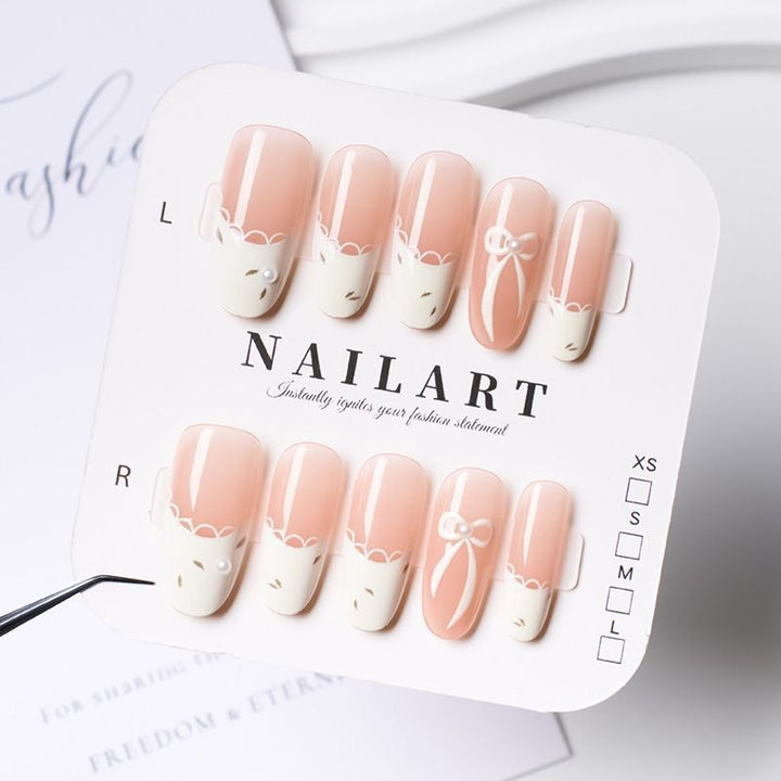 Butterfly-Inspired Stiletto Press-On Nails