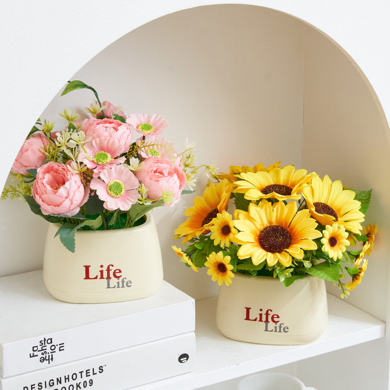 Lifelike Decorative Floral Arrangement
