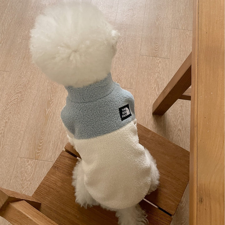 Plush Sherpa Fleece Reversible Dog Hoodie Harness