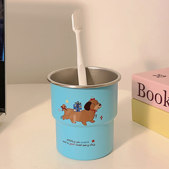 Toothbrush holder with cheerful dog design Kalsten