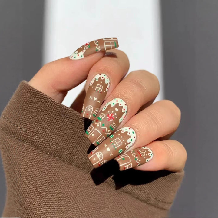 Festive Gingerbread Nail Art Kit