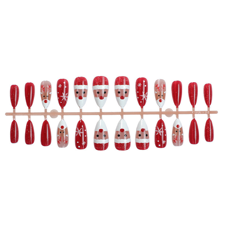 Festive Holiday-Themed Press-On Nail Art Kalsten
