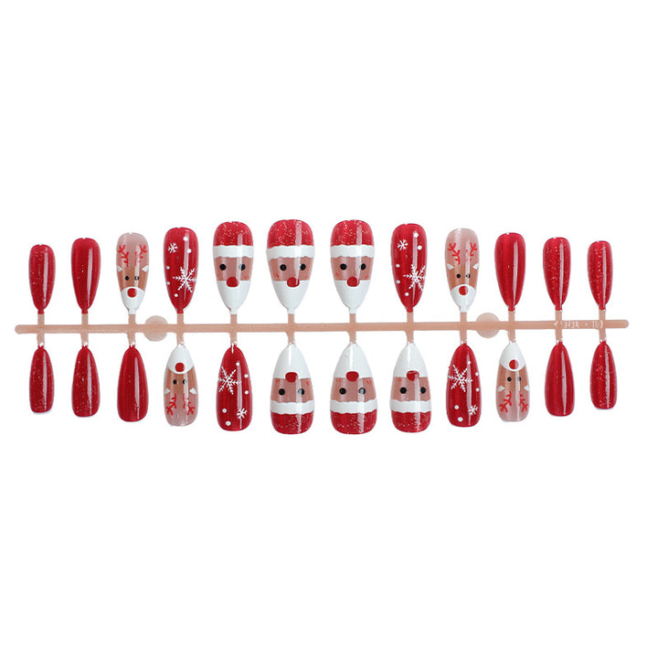 Festive Holiday-Themed Press-On Nail Art Kalsten
