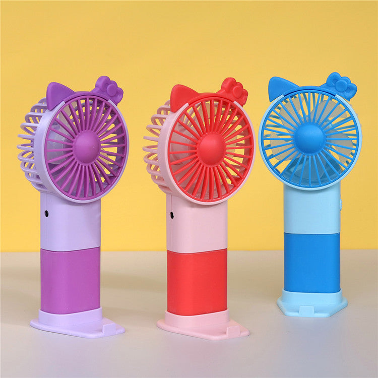 Unisex Portable Hand Fan in Playful Cat Design Kalsten