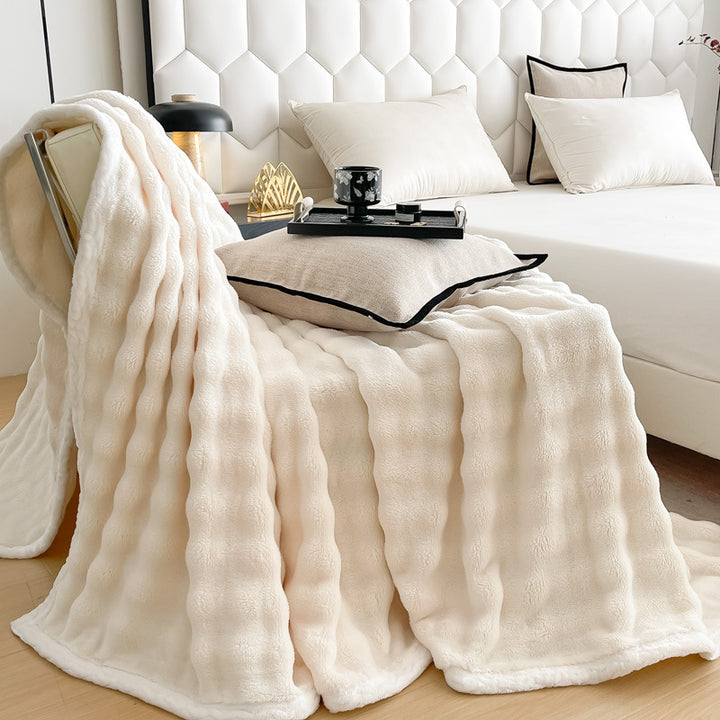 Plush Faux Fur Throw Blanket Kalsten