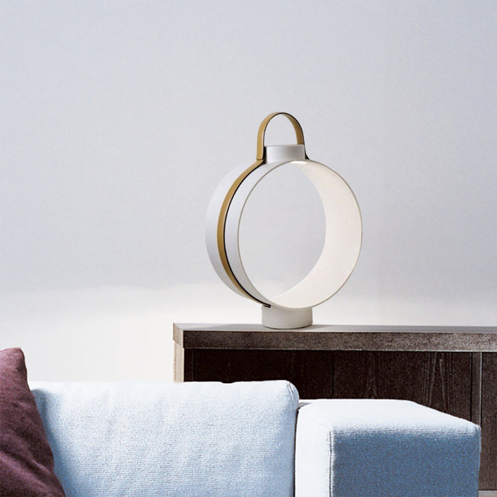 Modern Circular Portable Table Lamp