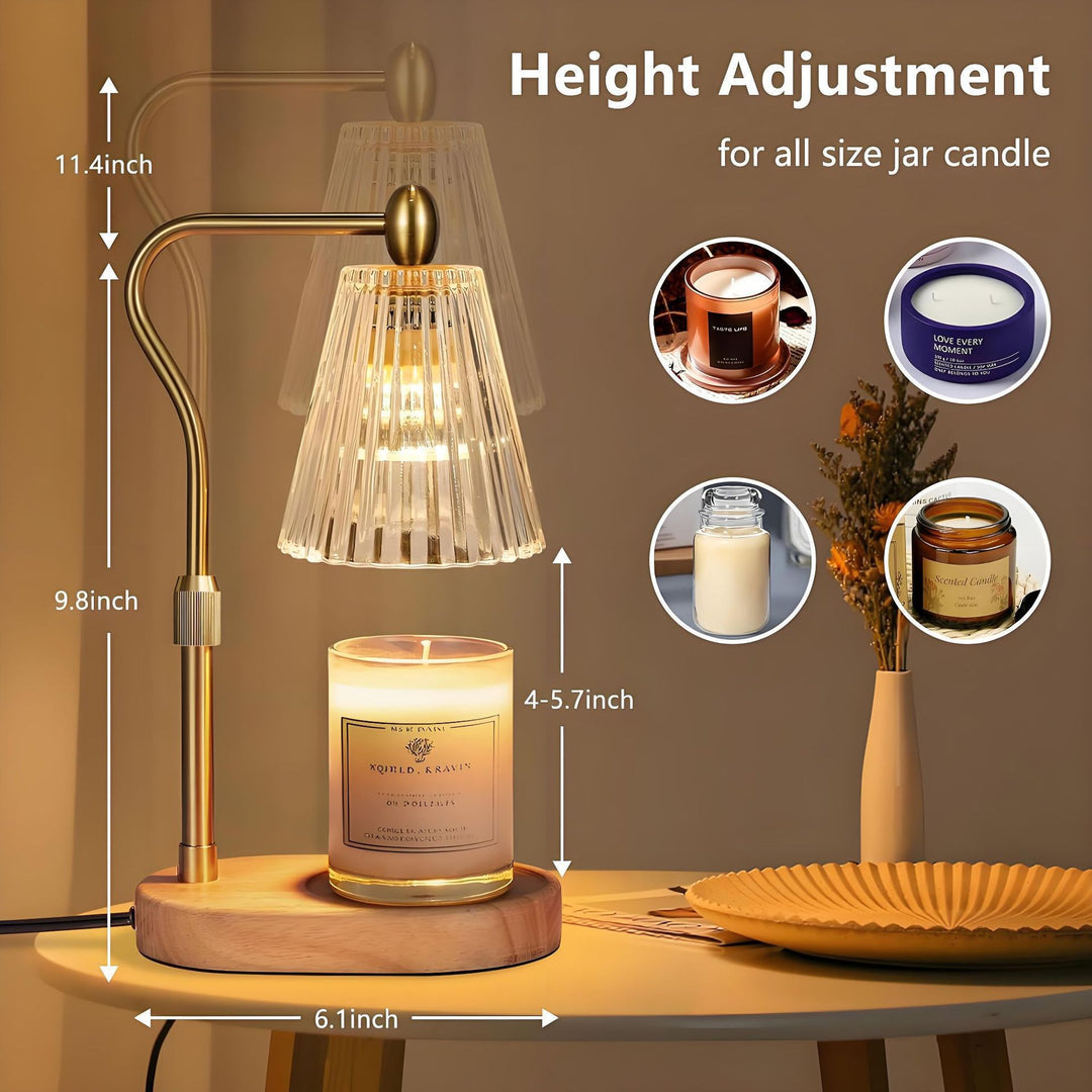 Vintage-Inspired Glass Table Lamp