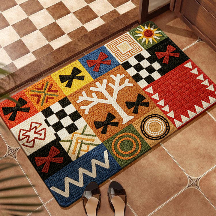 Artistic Patchwork Floor Mat