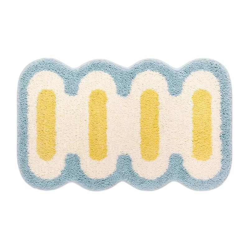 Cartoon Pig-Themed Bath Mat