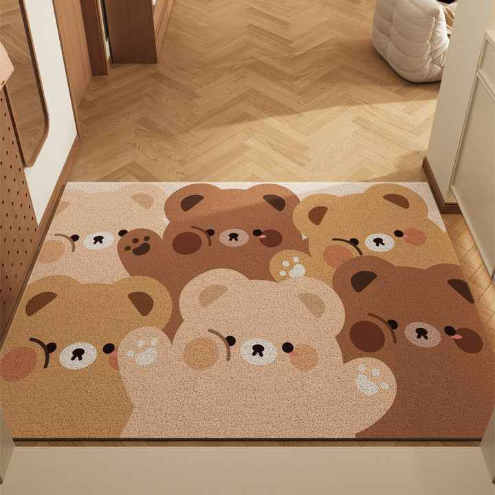 Playful Cat-Themed Welcome Mat