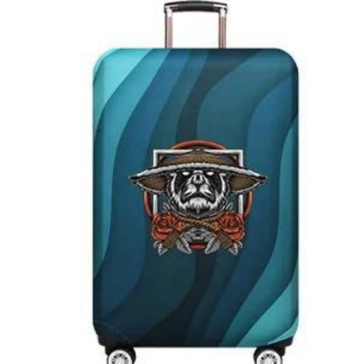 Unisex Hard Shell Luggage with Creative Bear Design Graphic Kalsten