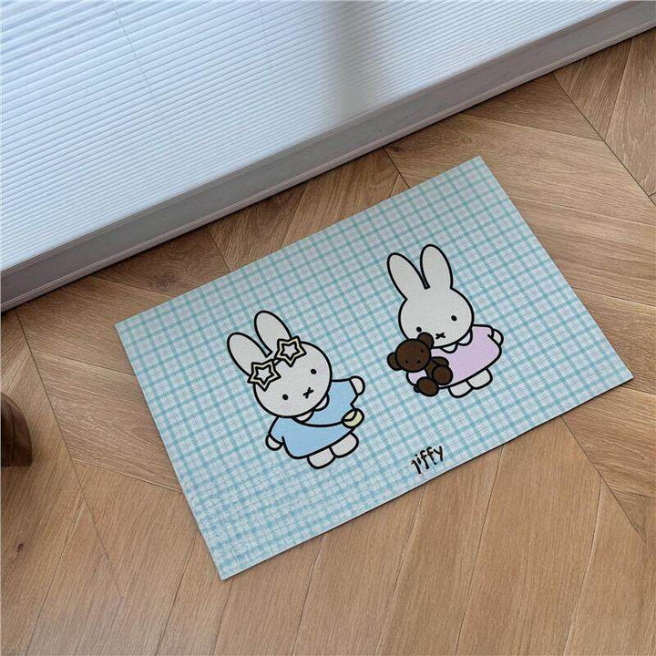 Cute Cartoon Cat-Themed Bath Rug